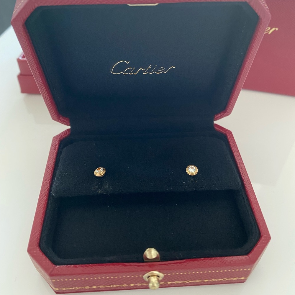 Diamants Légers earrings, 18K yellow gold